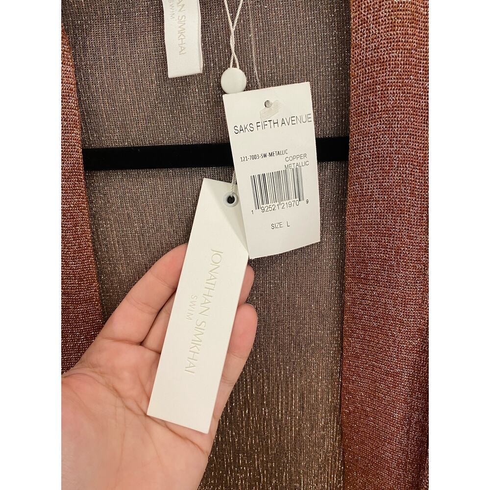 Jonathan Simkhai NWT Cover-Up in Copper Metallic - Picture 9 of 9